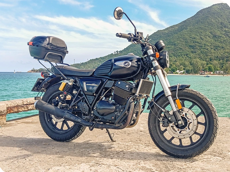 GPX Legend 250 Twin affordable neo-retro Ko Phangan long term rental
