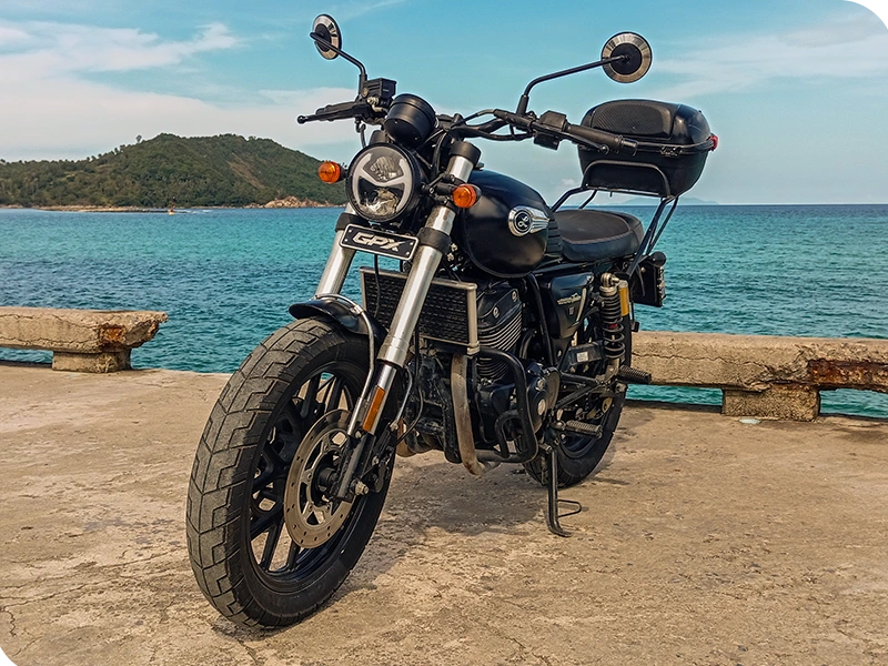 GPX Legend 250 Twin neo-retro style Ko Phangan rental
