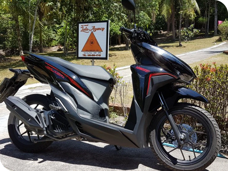 Honda Click 125i Black 2019 Koh Phangan scooter