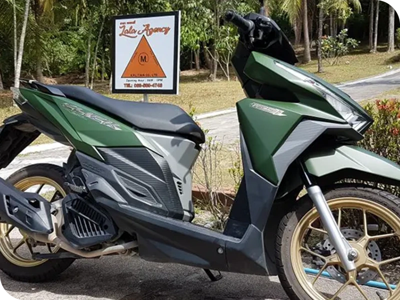 Honda Click 125i Military Koh Phangan scooter