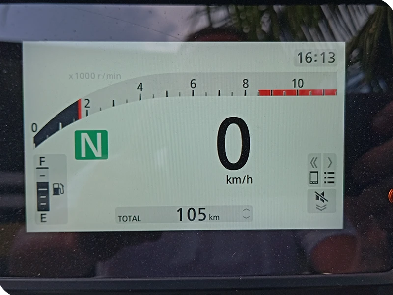 Honda NX500 5 inch TFT dashboard display Koh Phangan