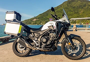 Honda NX500 side view Ko Phangan