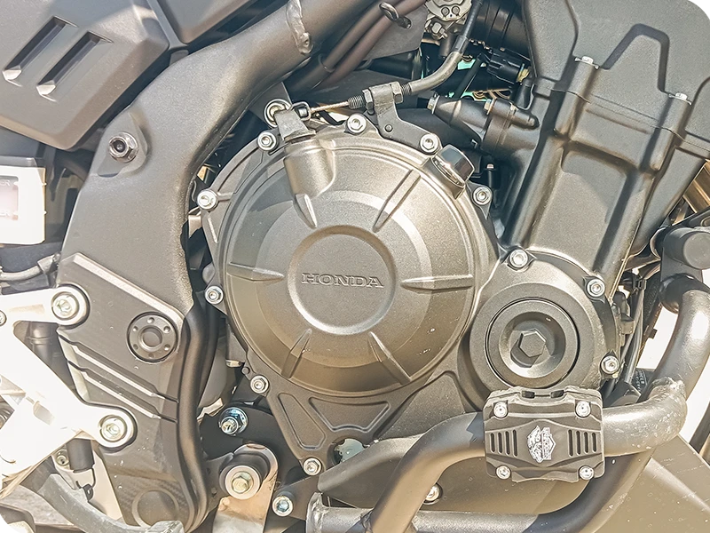 Honda NX500 471cc parallel-twin engine cover Ko Phangan