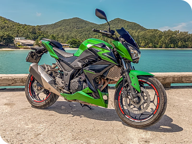 Kawasaki Z300 rental Ko Phangan