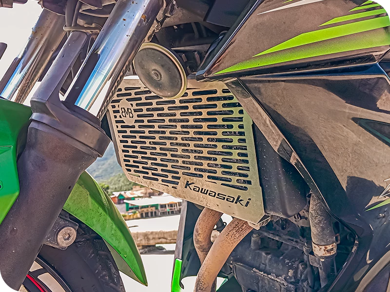Kawasaki Z300 green Z-series sportbike design Koh Phangan