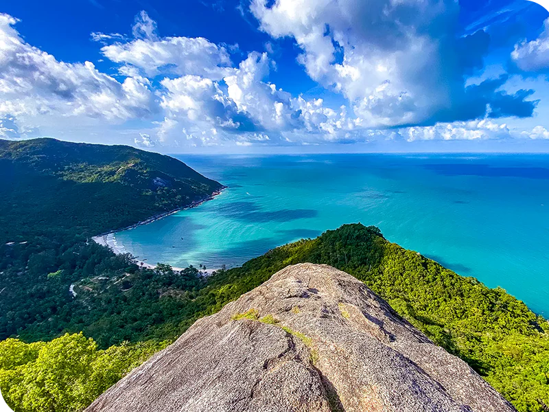 Wat Kow Tham meditation center Ko Phangan Thailand viewpoint